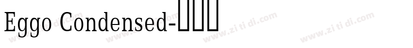 Eggo Condensed字体转换